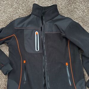 Men's Black and Orange Performance Jacket